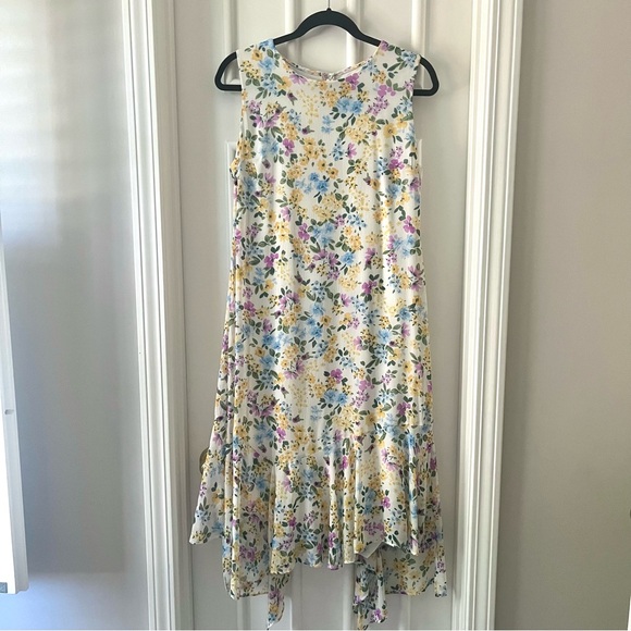 Calvin Klein Floral Sleeveless Flowy Midi Dress - Picture 1 of 4